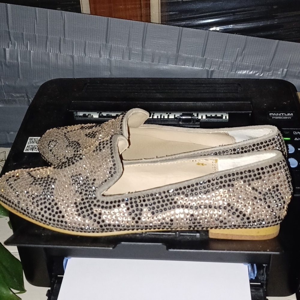 Steve Madden Rhinestone Loafers, Sz 8 EUC - Picture 5 of 7